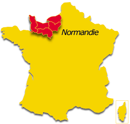 Carte de la france normandie