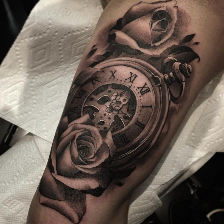 Horloge tatouage signification