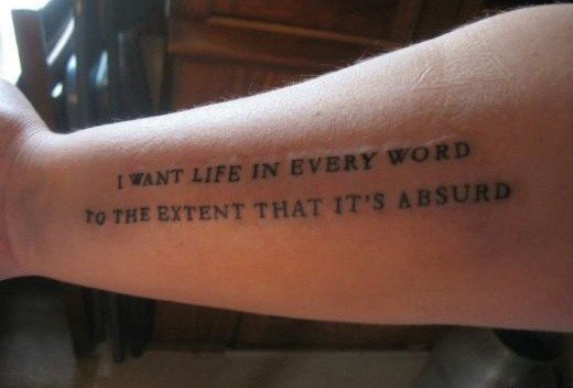 Phrase courte d'amour pour tatouage