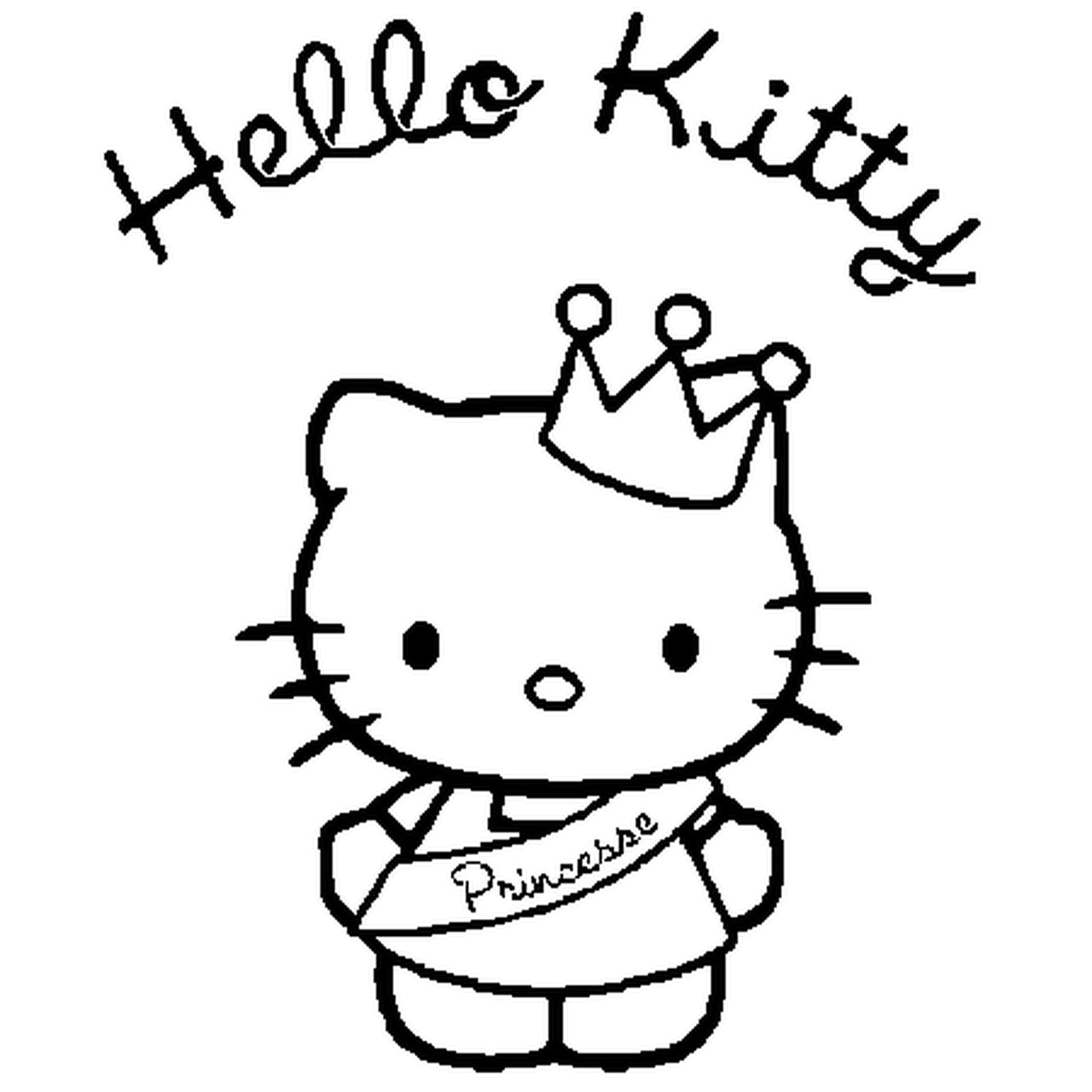 Carte de voeux hello kitty a imprimer