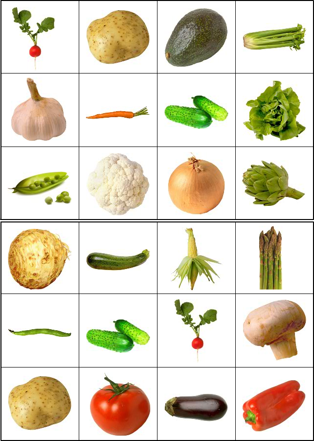 Images fruits et légumes à imprimer