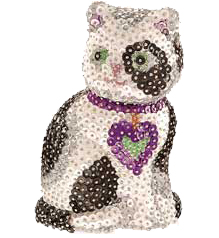 Animaux polystyrene paillettes