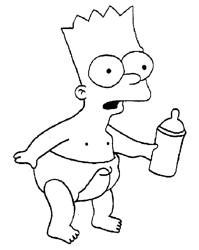 Coloriage bart