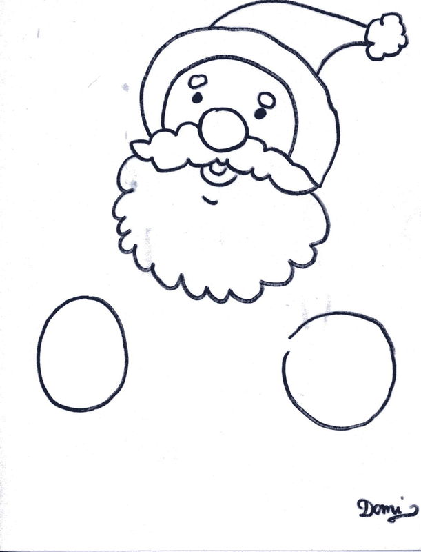 Modele dessin pere noel