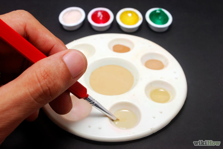 Comment faire du beige en peinture acrylique