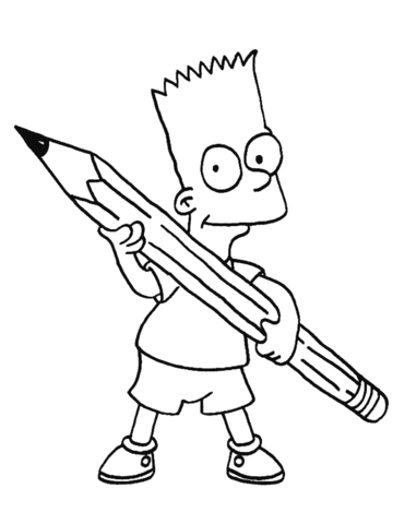 Coloriage bart