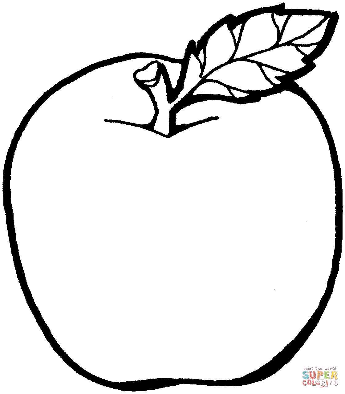 Dessin de pomme à imprimer