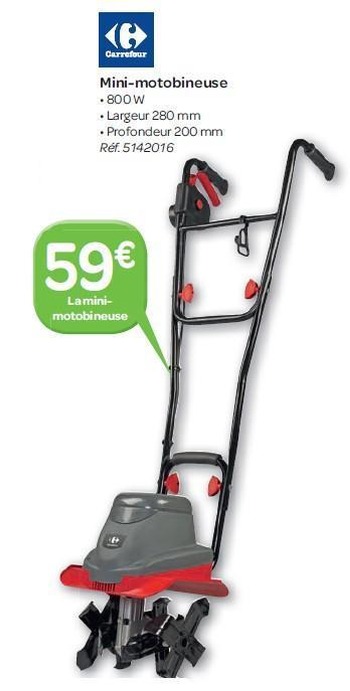 Motobineuse electrique carrefour