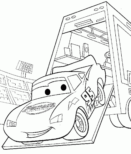 Coloriage camion cars