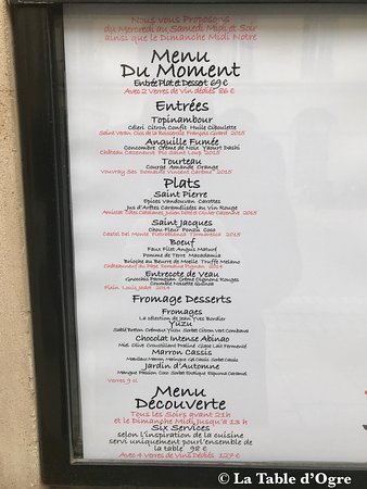 La mignardise nancy menu