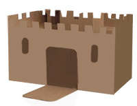 Fabriquer un château fort en carton