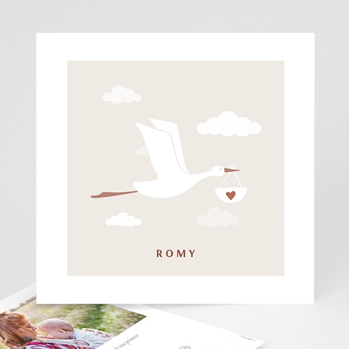 Faire part de naissance fille sans photo