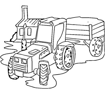Dessin remorque tracteur