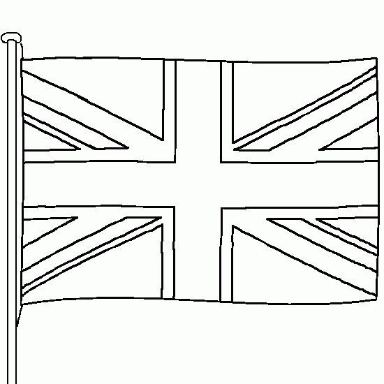 Coloriage drapeau anglais