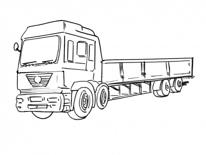 Coloriage camion scania