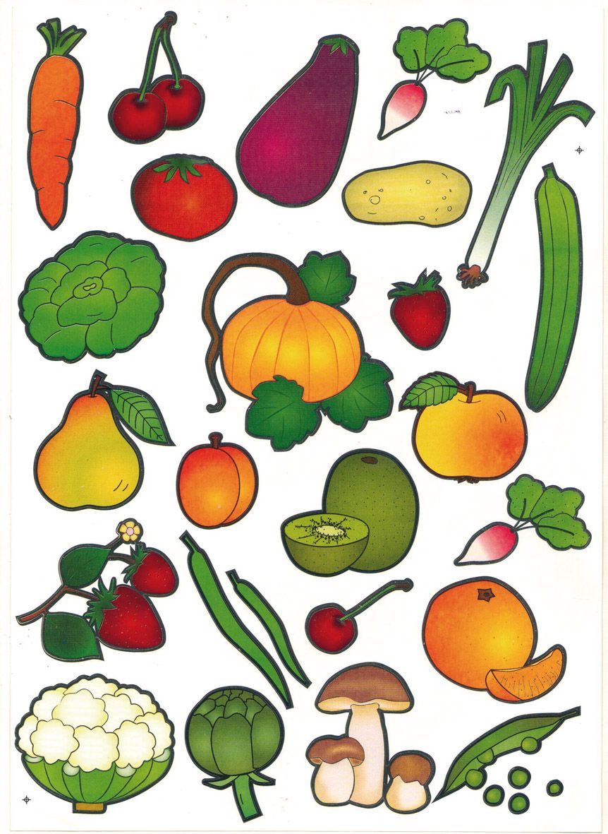 Image de fruit et legumes a imprimer