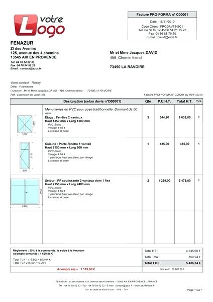 Différence entre facture proforma et devis