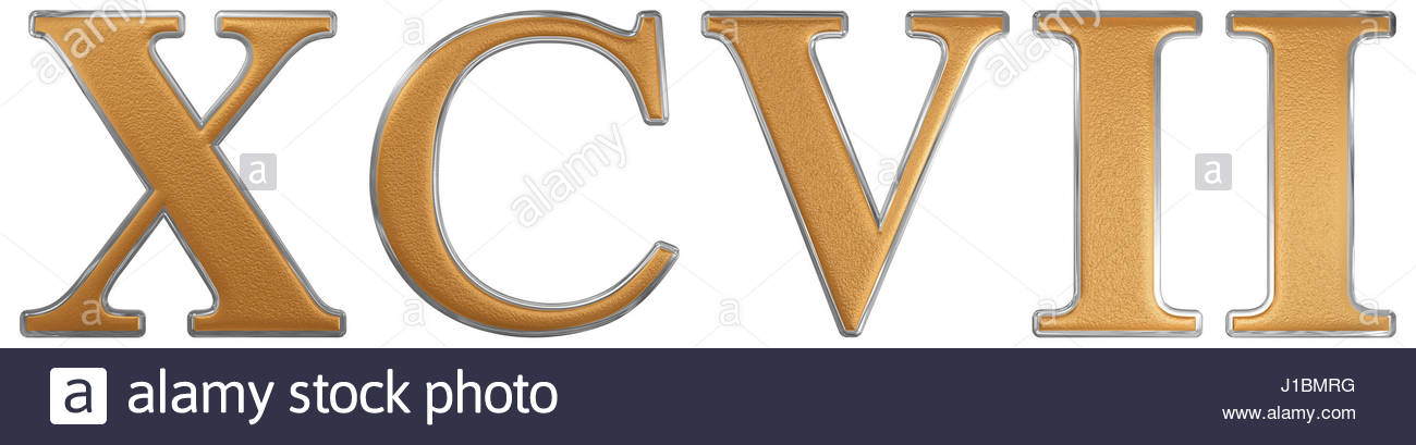 Xcvii chiffre romain