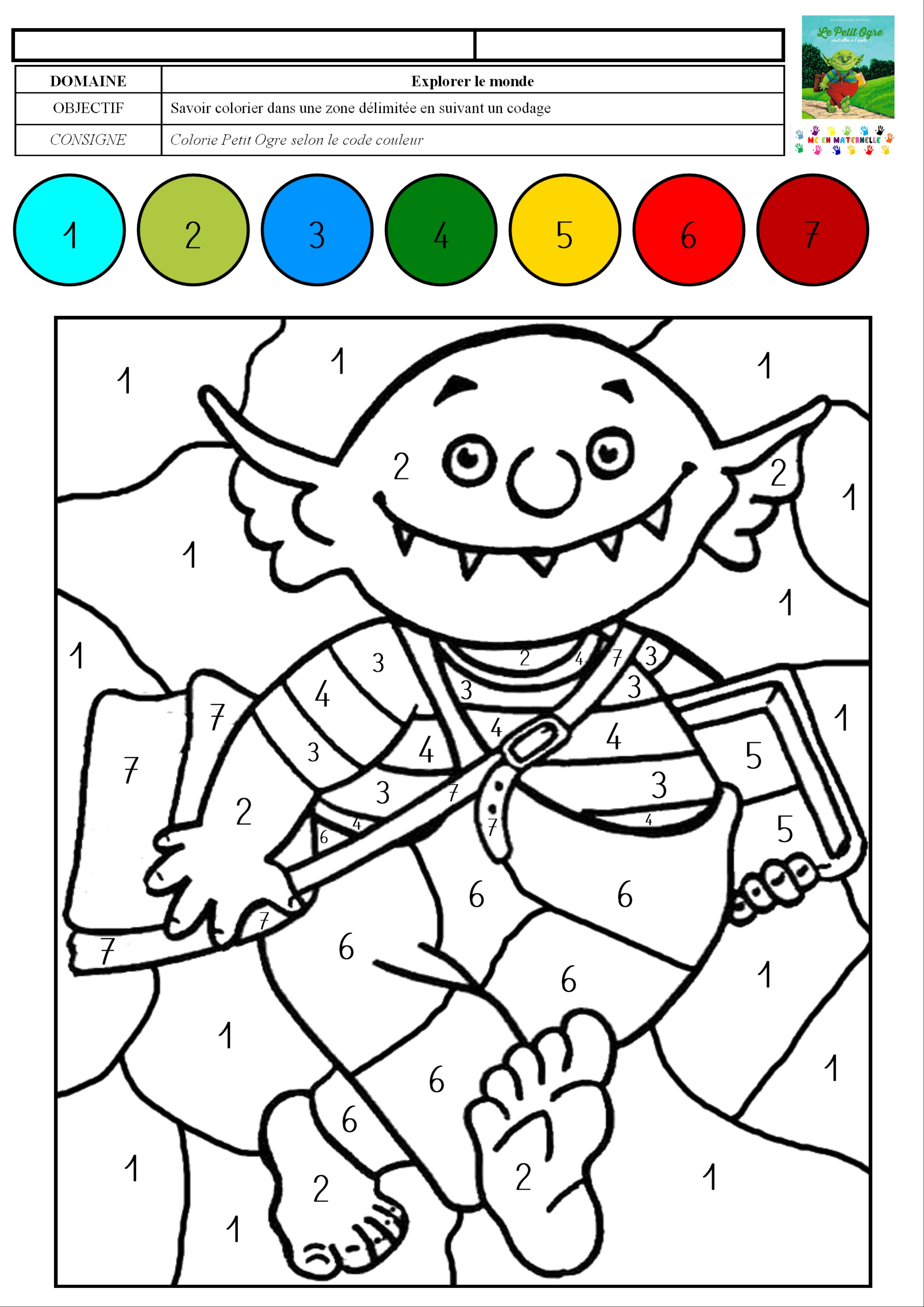 Livre coloriage magique maternelle