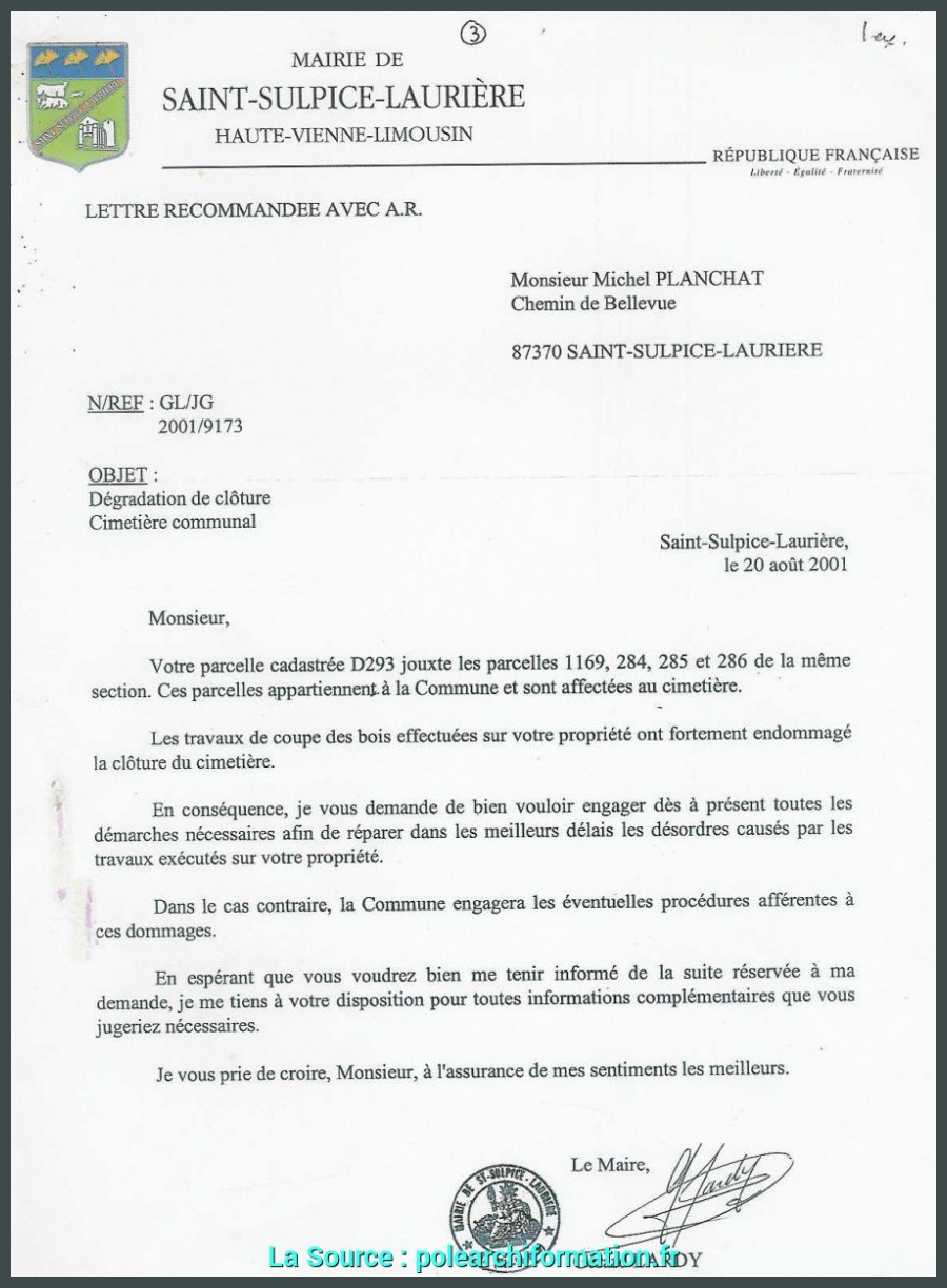 Modèle lettre invitation maire