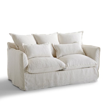 Housse pour fauteuil avec accoudoir en bois