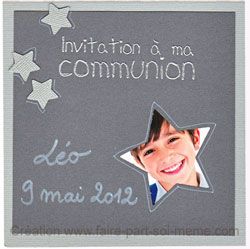 Invitation communion fille originale