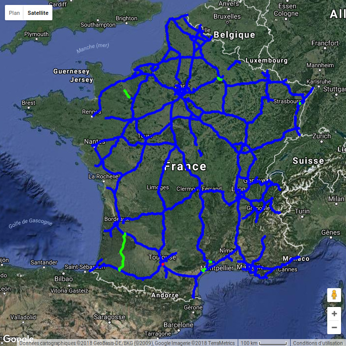 Carte france autoroutes 2014