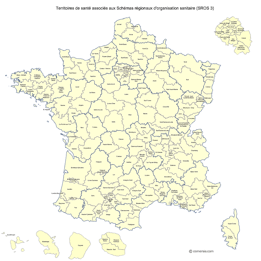 Carte de france modifiable avec departements