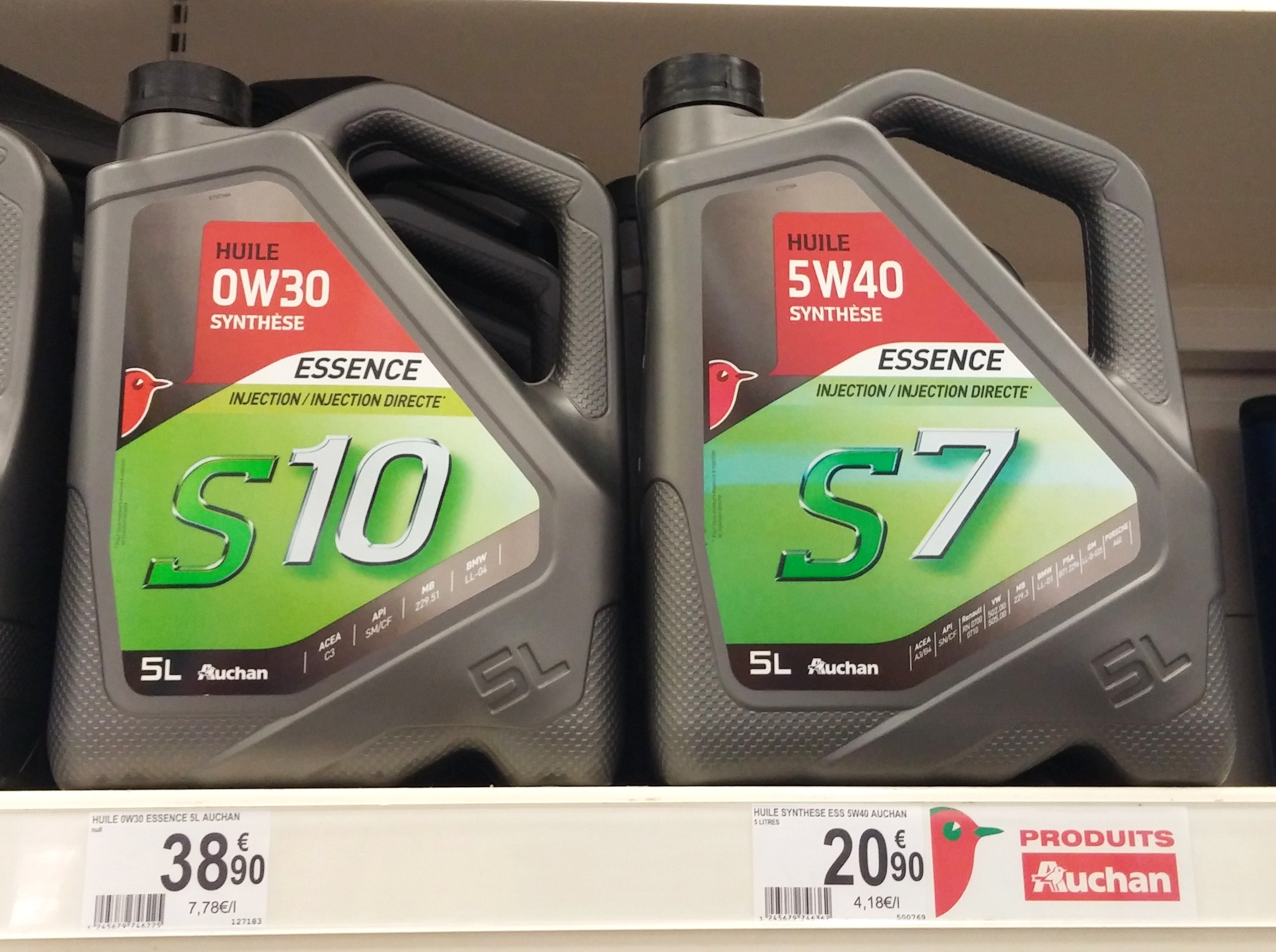 Huile moteur diesel 5w30 auchan