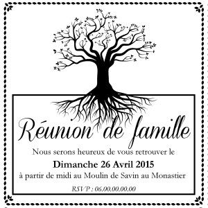 Lettre invitation cousinade