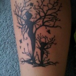 Tatouage arbre de vie avec prenom