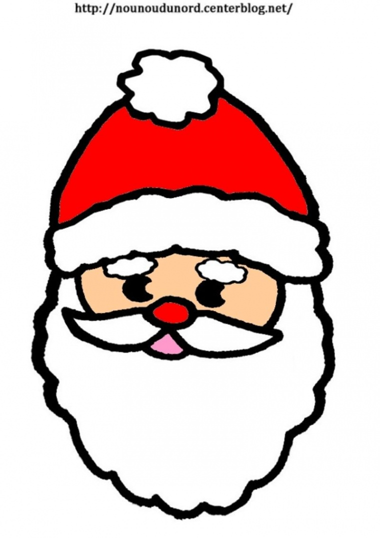 Image tete pere noel