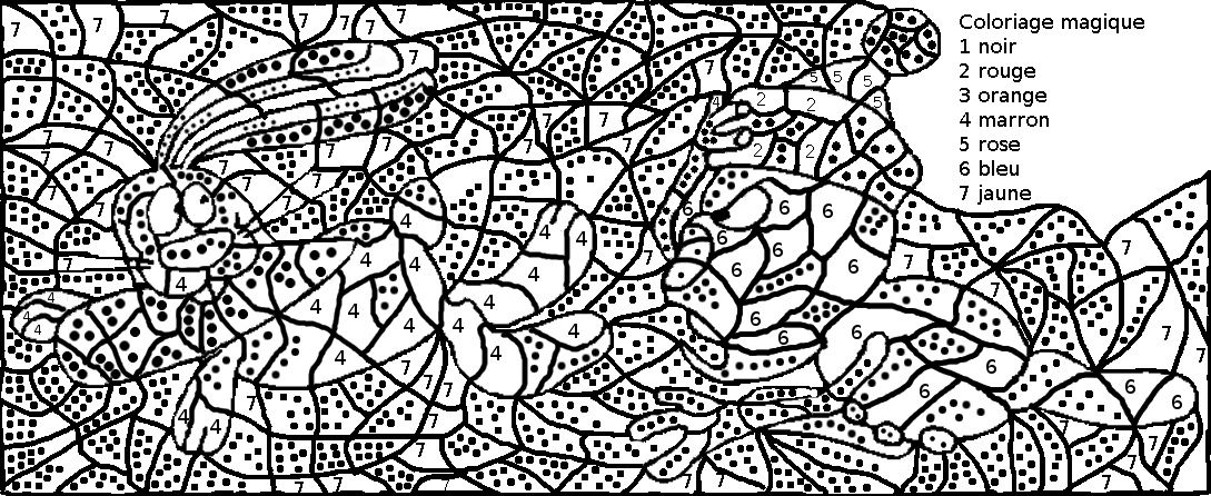 Coloriage magique pour adulte a imprimer