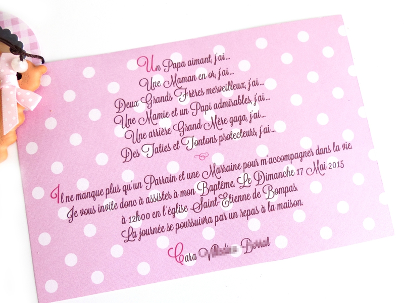 Texte invitation bapteme civil