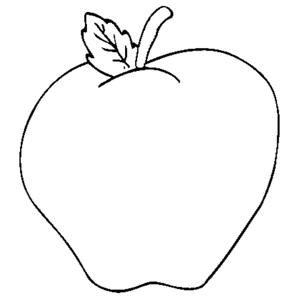 Dessin de pomme a imprimer