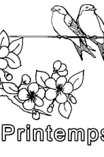 Coloriage printemps cp
