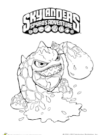 Dessin à colorier skylanders
