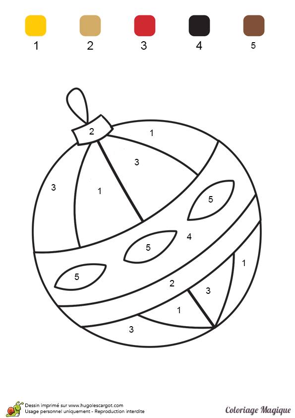 Coloriage magique noel gs