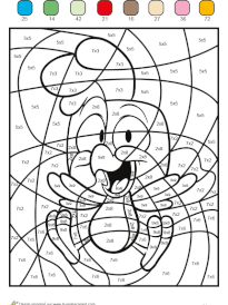 Coloriage multiplication cm2