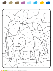 Coloriage magique vierge