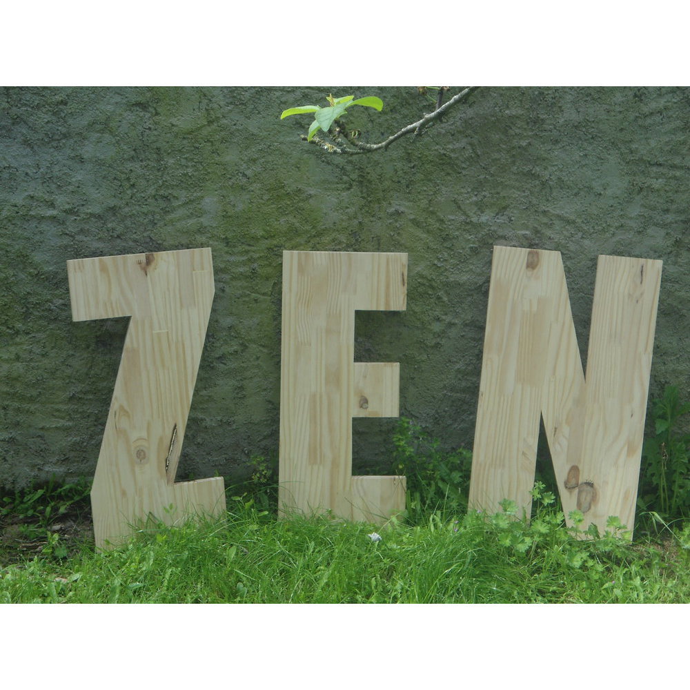 Grosse lettre en bois a poser