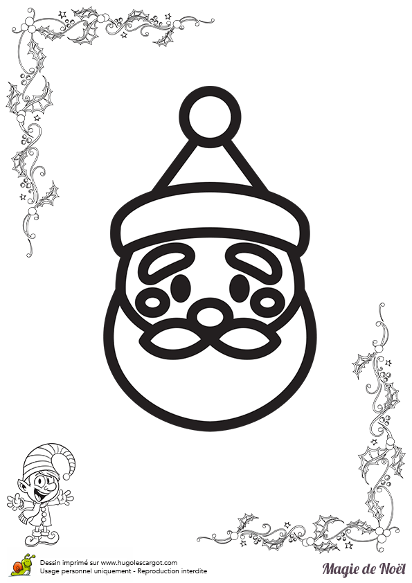 Dessin facile de noel