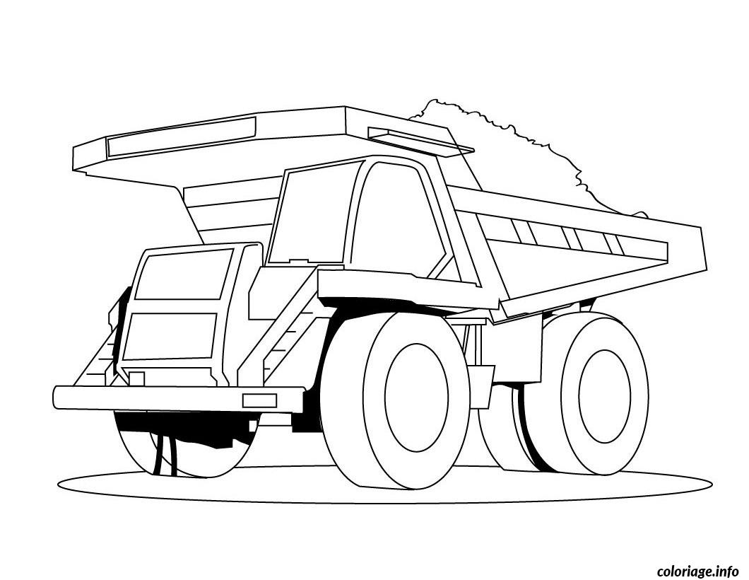 Dessin de camion benne