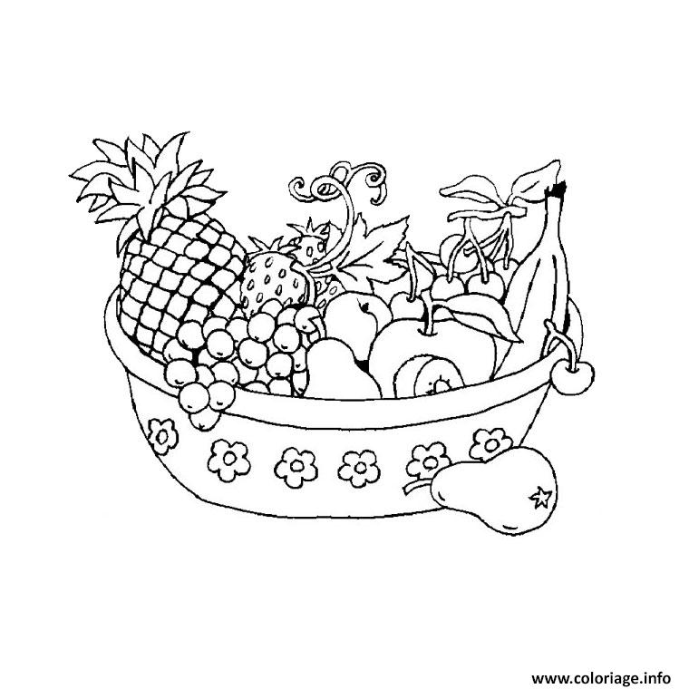 Coloriage fruit legume