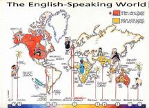 Carte pays anglophones à colorier