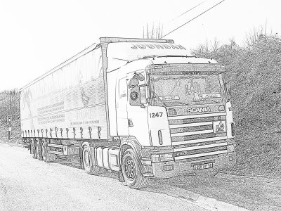 Dessin de camion scania