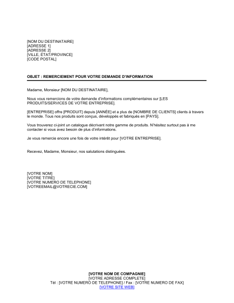 Remerciement a un avocat