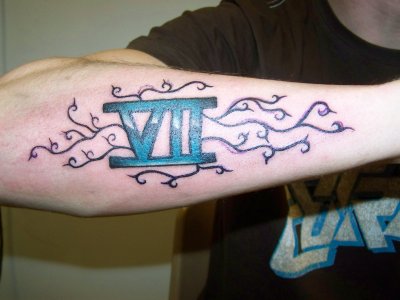 Tatouage chiffre 7 romain