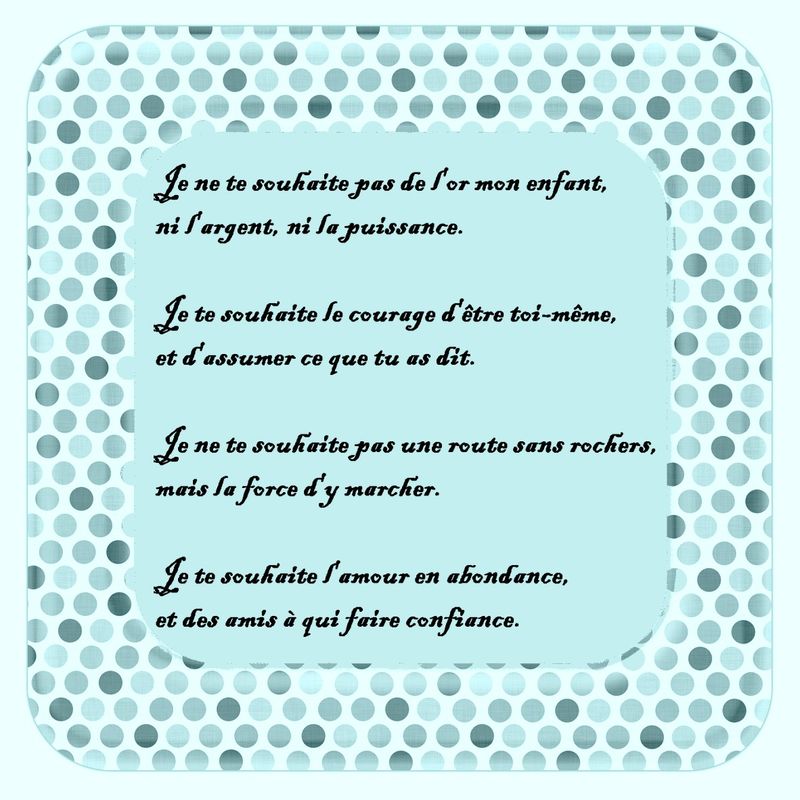 Poeme marraine à son filleul