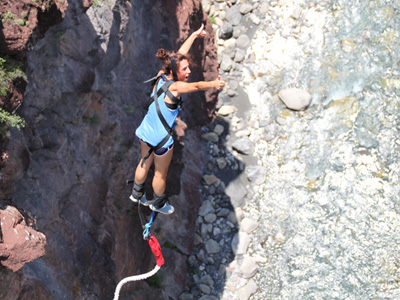Saut al elastique pont de la mariee